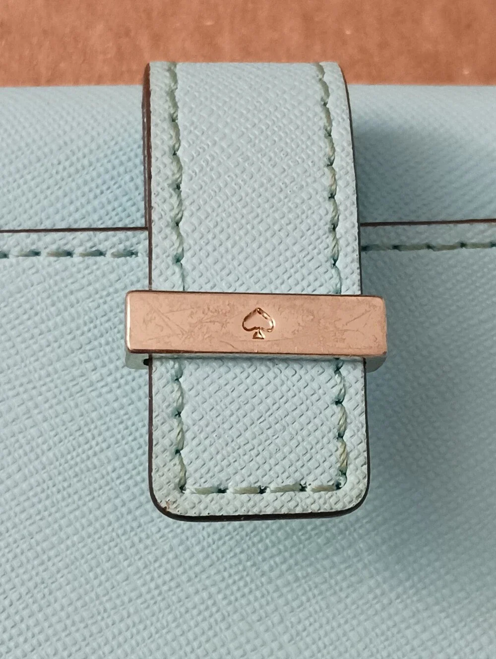2014 Kate Spade Crossbody Wallet Wristlet IPhone Case Atoll Blue Very Good